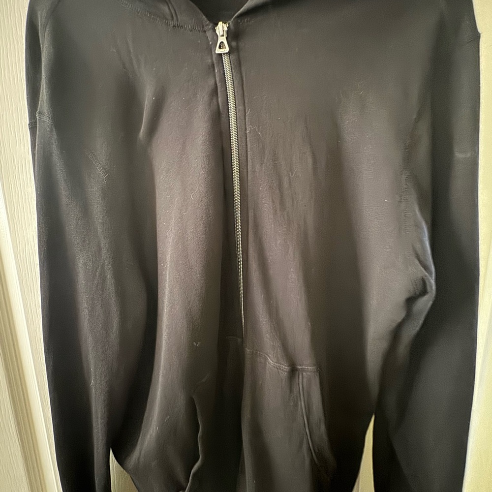 James Perse Dark Blue Black Lightweight Zip-Up Jacket